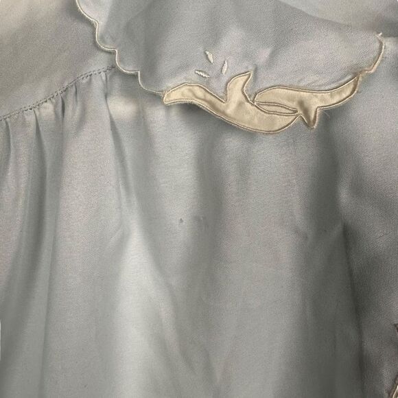 Saab Lingerie Women's Blue Bed Jacket size Medium - Picture 3 of 10